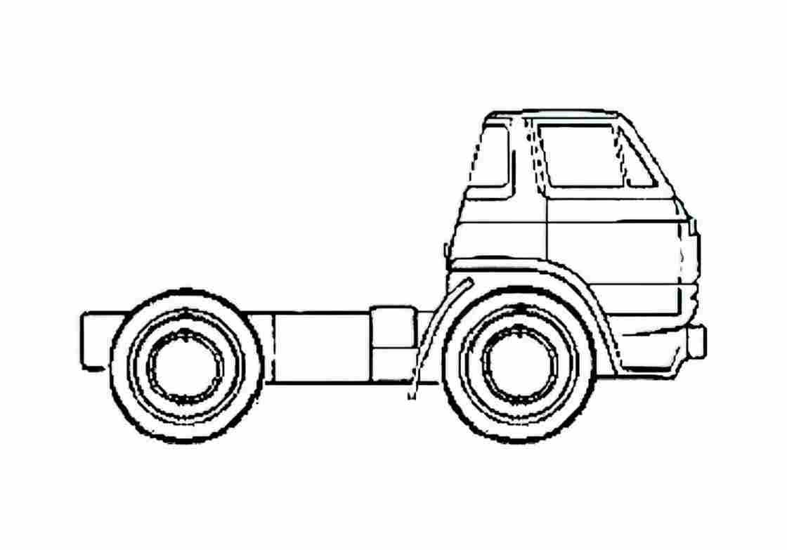 Blueprint Dodge I600 Truck 1970 A4 Photo Print