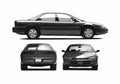 Blueprint Dodge Intrepid I Sedan 1993 A4 Photo Print