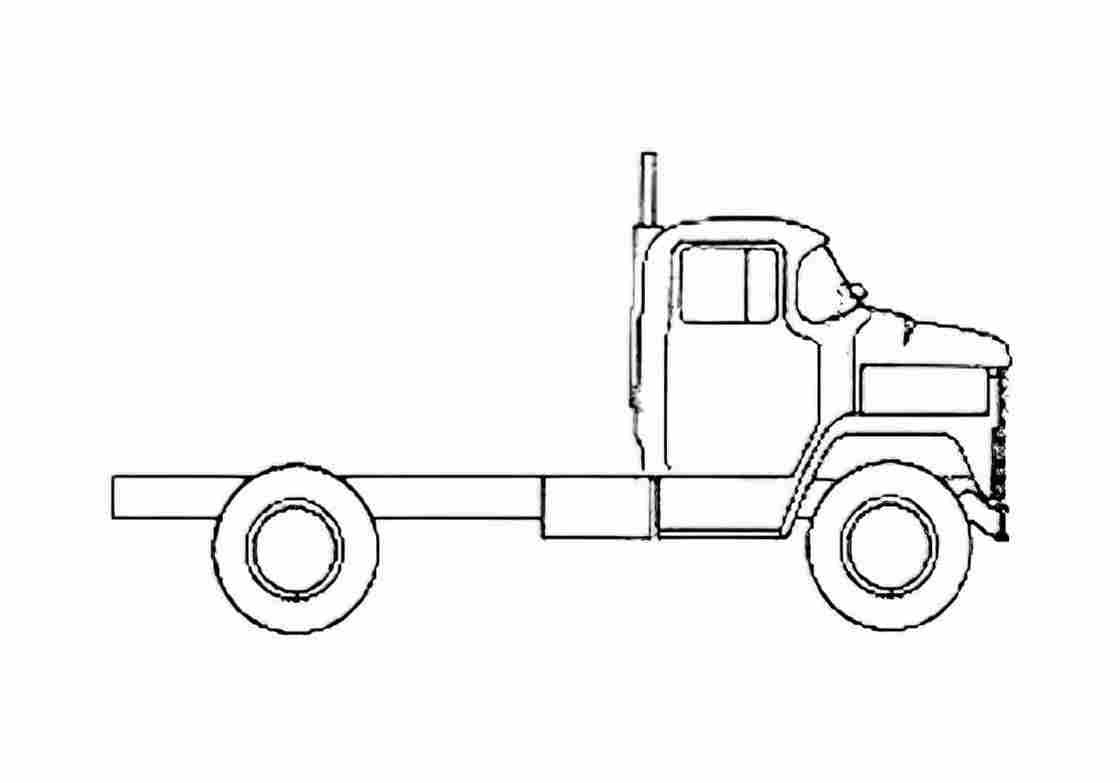 Blueprint Dodge LCF Single Axle Truck 1970 A4 Photo Print