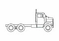 Blueprint Dodge LCF Tandem Axle Truck 1970 A4 Photo Print