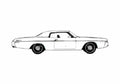 Blueprint Dodge Monaco 2 door Hardtop Coupe 1973 A4 Photo Print