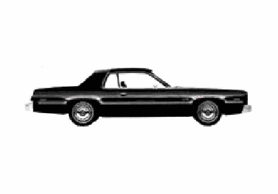 Blueprint Dodge Monaco 2 door Sedan 1977 A4 Photo Print