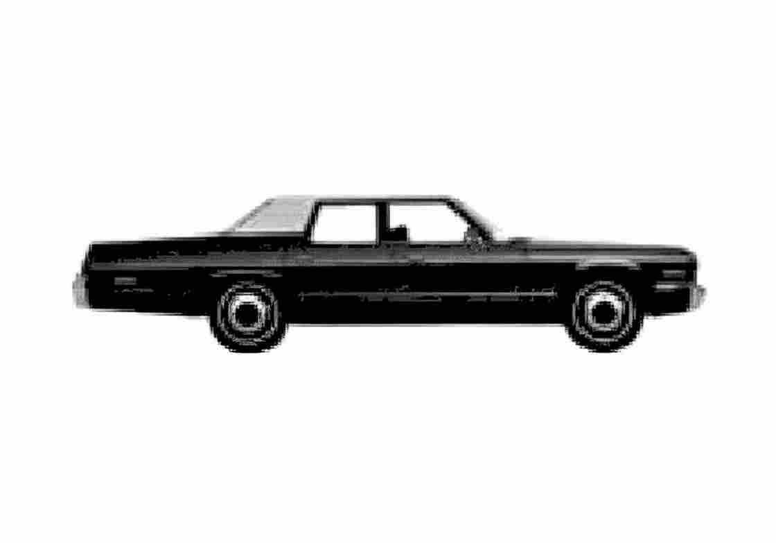 Blueprint Dodge Monaco 4 door Sedan 1975 A4 Photo Print