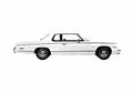 Blueprint Dodge Monaco Brougham 2 door Hardtop Coupe 1974 A4 Photo Print