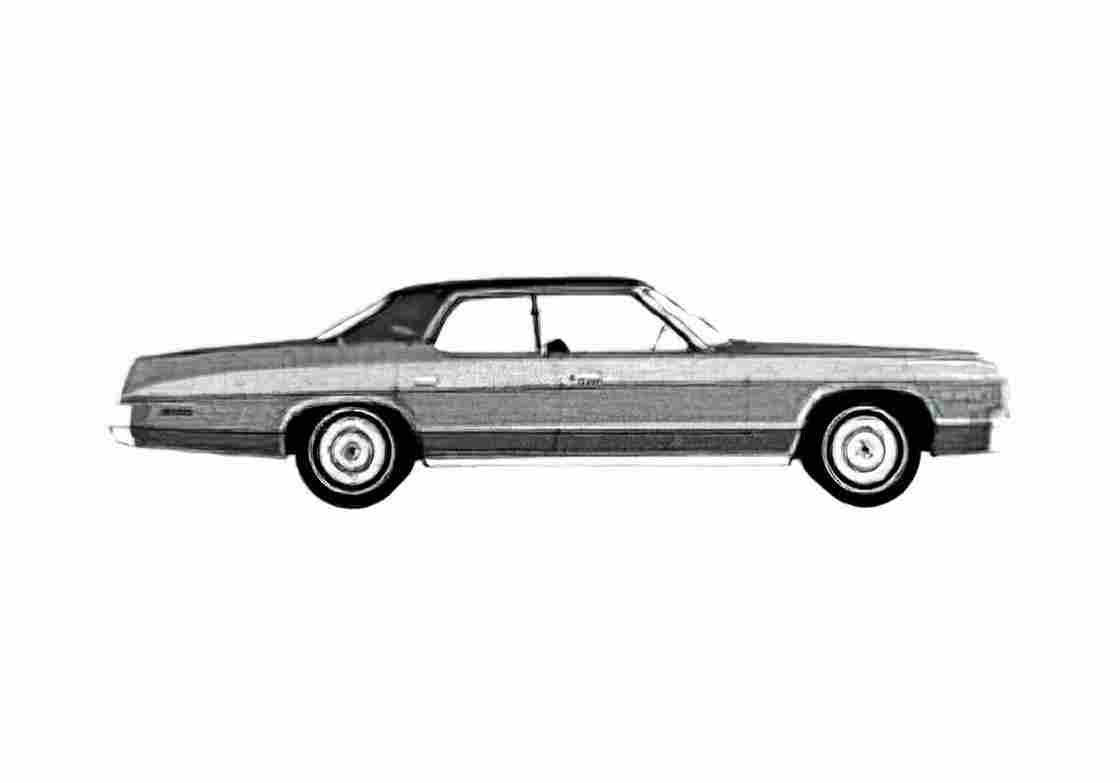 Blueprint Dodge Monaco Custom Hardtop Sedan 1974 A4 Photo Print