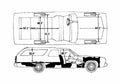 Blueprint Dodge Monaco Custom Station Wagon 1974 A4 Photo Print