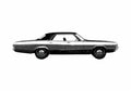 Blueprint Dodge Monaco Hardtop Sedan 1972 A4 Photo Print