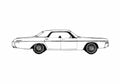 Blueprint Dodge Monaco Hardtop Sedan 1973 A4 Photo Print