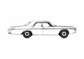 Blueprint Dodge Monaco Sedan 1973 A4 Photo Print