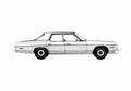 Blueprint Dodge Monaco Sedan 1974 A4 Photo Print