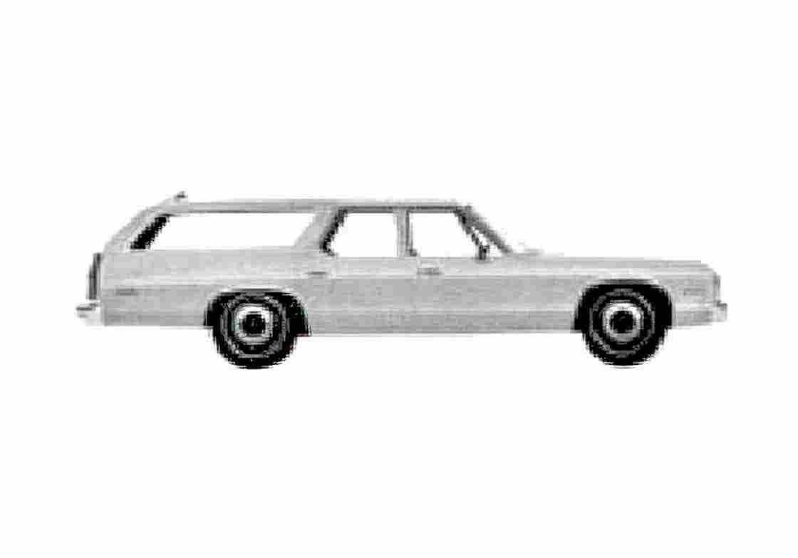 Blueprint Dodge Monaco Wagon 1975 A4 Photo Print