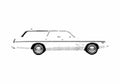 Blueprint Dodge Monaco Wagon 1977 A4 Photo Print