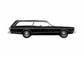 Blueprint Dodge Monaco crestwood Wagon 1977 A4 Photo Print