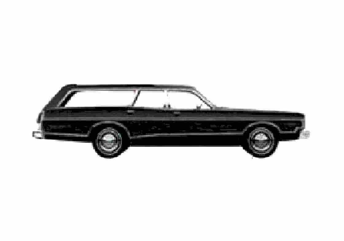Blueprint Dodge Monaco crestwood Wagon 1977 A4 Photo Print