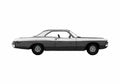 Blueprint Dodge Polara 2 door Sedan 1971 A4 Photo Print