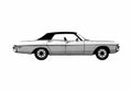 Blueprint Dodge Polara Brougham Hardtop Sedan 1971 A4 Photo Print
