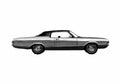 Blueprint Dodge Polara Custom 2 door Hardtop Coupe 1972 A4 Photo Print