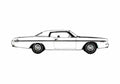 Blueprint Dodge Polara Custom 2 door Hardtop Coupe 1973 A4 Photo Print