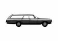 Blueprint Dodge Polara Custom Station Wagon 1971 A4 Photo Print