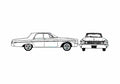 Blueprint Dodge Polara Sedan 1964 A4 Photo Print