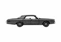 Blueprint Dodge Polara custom 4 door Sedan 1973 A4 Photo Print