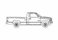 Blueprint Dodge Ram 1500 Pick up 2003 A4 Photo Print