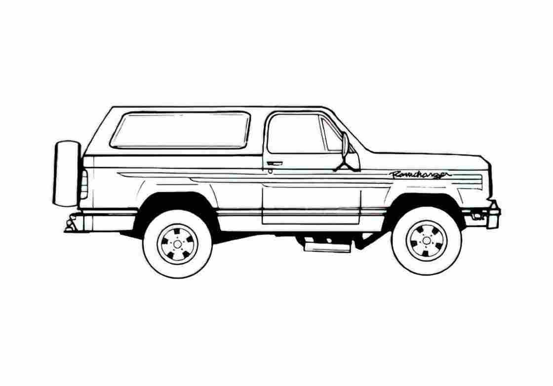 Blueprint Dodge Ramcharger SUV 1978 A4 Photo Print