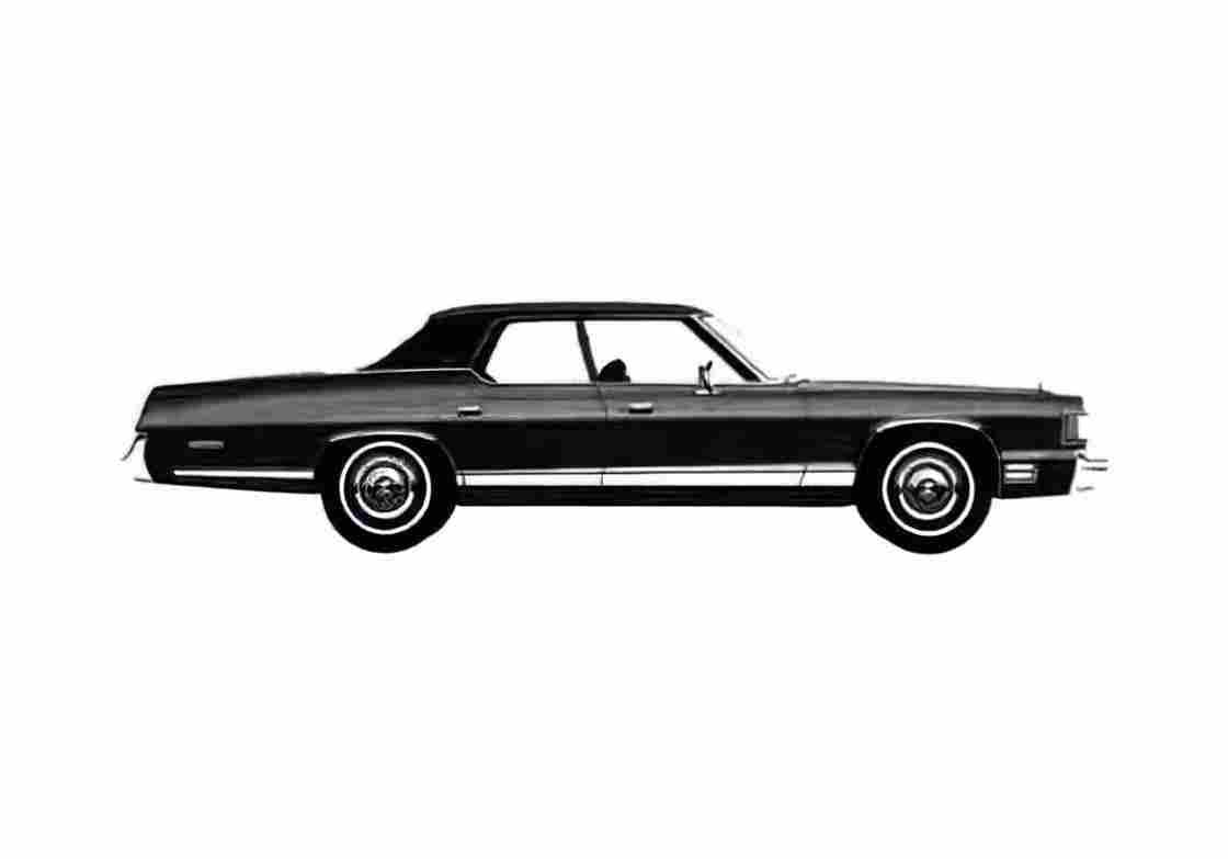 Blueprint Dodge Royal Monaco Brougham Hardtop Sedan 1975 A4 Photo Print