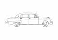 Blueprint Dodge Royal Sedan 1954 A4 Photo Print