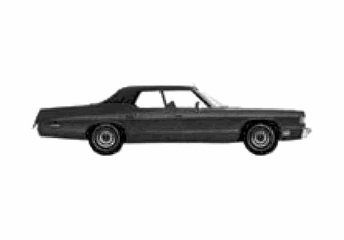 Blueprint Dodge Royal monaco 4 door Sedan 1975 A4 Photo Print