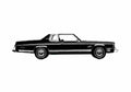 Blueprint Dodge Royal monaco brougham 2 door Sedan 1977 A4 Photo Print