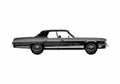 Blueprint Dodge Royal monaco brougham 4 door Sedan 1975 A4 Photo Print