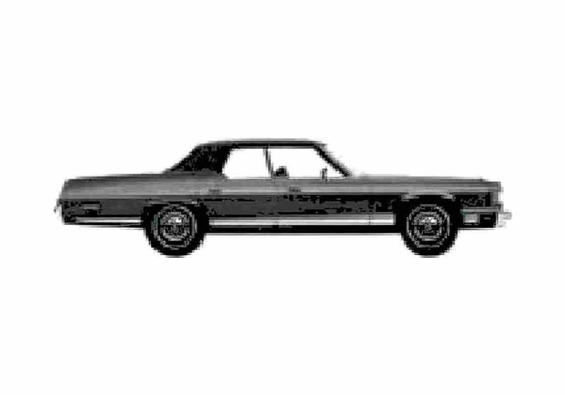 Blueprint Dodge Royal monaco brougham 4 door Sedan 1975 A4 Photo Print
