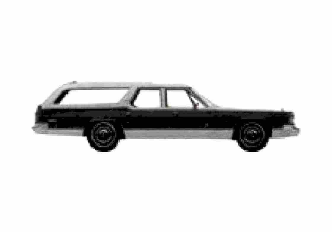 Blueprint Dodge Royal monaco brougham Wagon 1975 A4 Photo Print