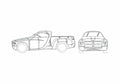 Blueprint Dodge Sidewinder Concept Pick up 1997 A4 Photo Print