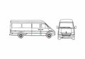 Blueprint Dodge Sprinter LWB Van 2006 A4 Photo Print
