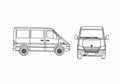 Blueprint Dodge Sprinter Van 2006 A4 Photo Print