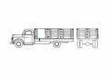 Blueprint Dodge Stake Truck 1948 A4 Photo Print