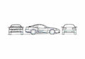 Blueprint Dodge Stealth Coupe 1991 A4 Photo Print