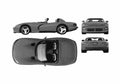 Blueprint Dodge Viper RT 10 Coupe 1996 A4 Photo Print