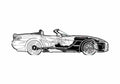 Blueprint Dodge Viper SRT 10 Coupe 2003 A4 Photo Print