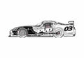 Blueprint Dodge Viper competition Coupe 2003 A4 Photo Print