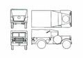Blueprint Dodge WC 51 Truck 1940 A4 Photo Print