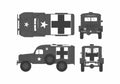 Blueprint Dodge WC 54 Ambulance Van 1940 A4 Photo Print