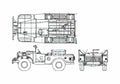 Blueprint Dodge WC 55 Truck 1942 A4 Photo Print