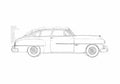 Blueprint Dodge Wayfarer 2 door Sedan 1951 A4 Photo Print