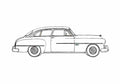 Blueprint Dodge Wayfarer Club Sedan 1951 A4 Photo Print