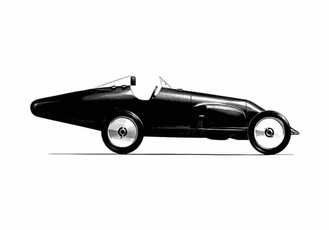 Blueprint Duesenberg 5I Land Speed Rekord Car OW 1920 A4 Photo Print