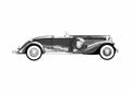 Blueprint Duesenberg J Speedster Roadster 1936 A4 Photo Print