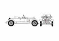 Blueprint Duesenberg Model A Cabriolet 1922 A4 Photo Print